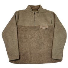 Weird Fish Fleece Jumper Recycled Polyester Pullover Brown Regular Mens 3XL