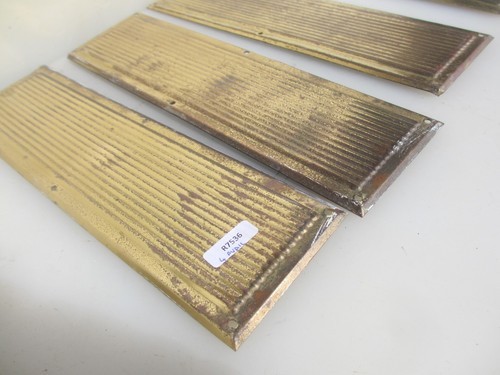Antique brass finger plate - brass,