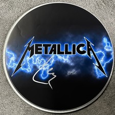 Metallica Signed Drum Lars