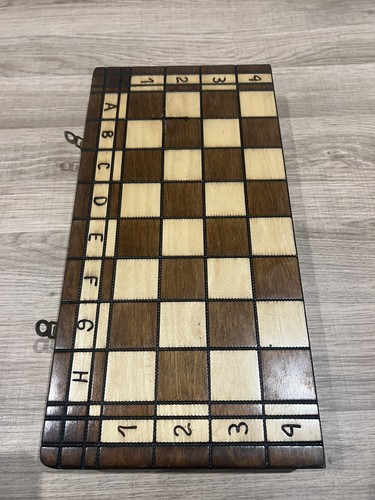 Vintage handmade chess - vintage, chess/checker