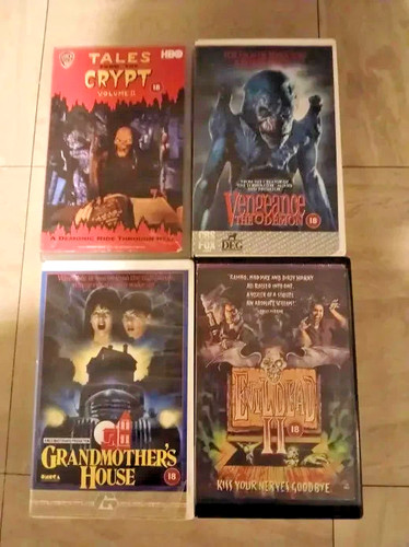Vhs rental horror bundle - ex,