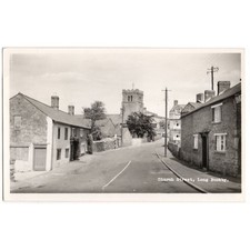 LONG BUCKBY Church Street, RP Postcard Postally Used 1949