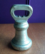 Antique 2lb Brass Bell Weight G2