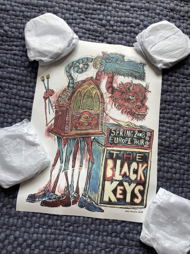 The black keys poster dan - black,