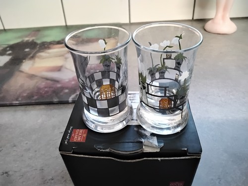 Two holmegaard dram shot - holmegaard,