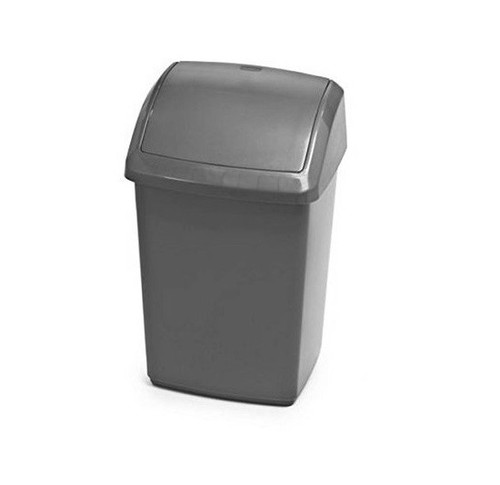 Swing top lid plastic rubbish - top,