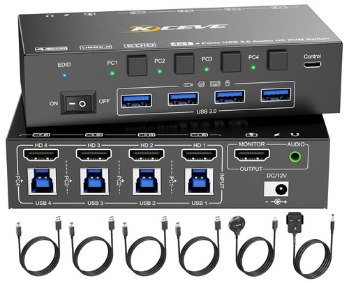 Mleeda usb3 kvm switch with - mleeda,