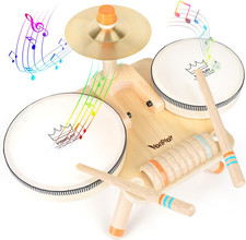 Toddler Toys Wooden Kids Drum