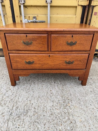 Antique oak small chest - small, of