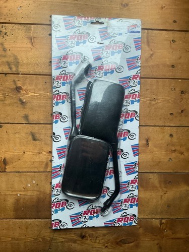 Pair black long mirrors - pair, of