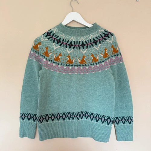 White stuff blue fair isle - white, fox