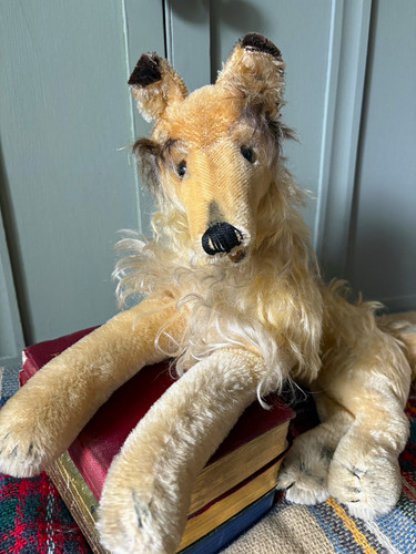 Vintage steiff collie dog - steiff,