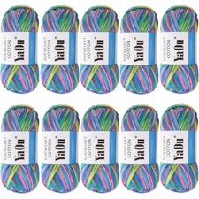 10 x 100g ACRYLIC / COTTON MIX