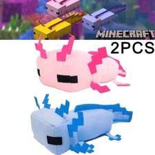 2PCS Minecraft 30cm Axolotl Plush Toy Stuffed Animals Doll Kids Birthday Gifts