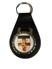 BLACK  LEATHER KEYRING/ FOB