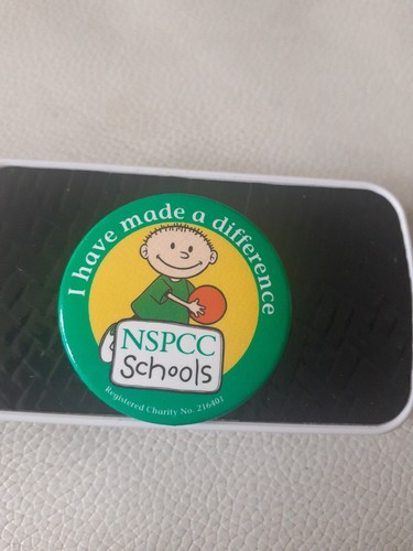 Nspcc schools vintage badge - nspcc,