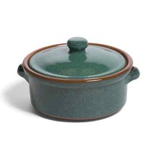Terracotta casserole dish with - casserole,