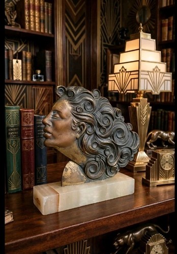 Unusual art deco - unusual, head