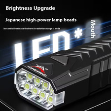 Super Bright Rechargeable 8-LED Bike Light USB LED Front Headlamp Torch Bicycle