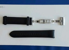 GENUINE MENS EMPORIO ARMANI BRAND NEW BLACK LEATHER WATCH STRAP NEVER USED
