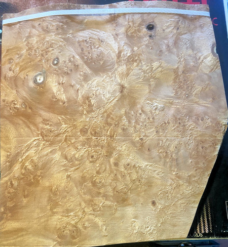 Burr walnut maple veneer old - walnut/maple,
