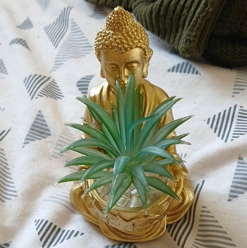 Gold buddha statue figurine - buddha,