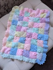 Hand Knitted Baby Blanket in