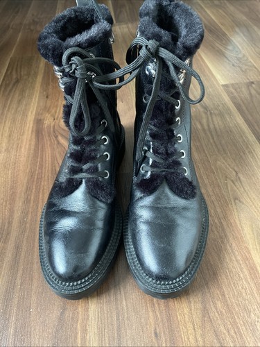 Zara black boots - ankle, biker