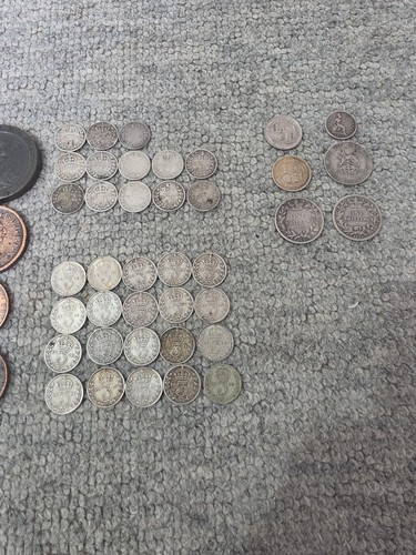 British silver copper coin - british,