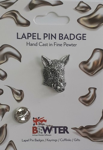 Wild boar pig lapel pin - wild,