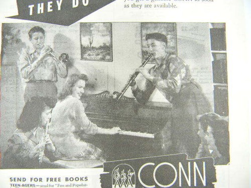 Conn band instruments - instruments, vtg