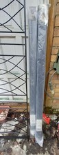 Black/Steel Post, Flat Top 70x70x1400mm Concrete-in Blank Galvanised gate Post.