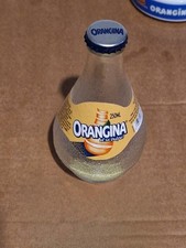 Retro Vintage Orangina glass bottle with original cap top. Immaculate! OG