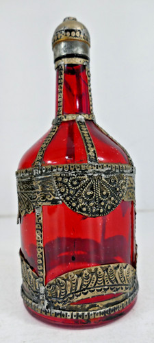 Moroccan red glass - moroccan,