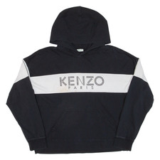 KENZO Womens Black Hoodie XL