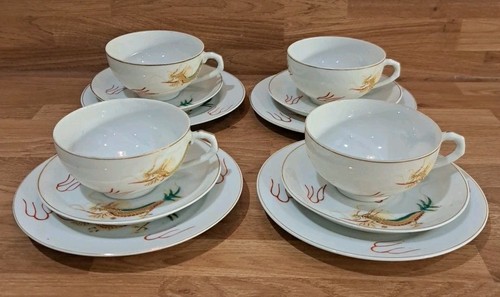 Set japanese gold dragon - set,