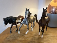 Breyer Classics Horse Bundle, Morgan Dapple Grey, Mahogany bay Horse, Bay Pinto