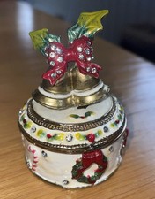 Christmas bells  Trinket Holder Ornament - Treasured Trinkets By Juliana