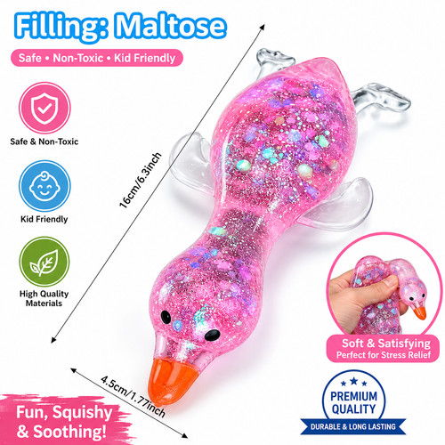 Squishy duck fidget - duck, |
