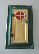 OLD TIN DOLLS HOUSE FRONT DOOR