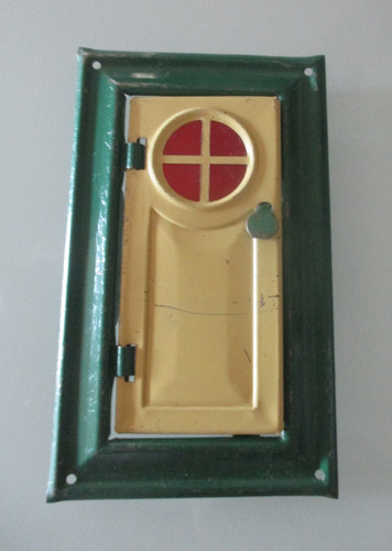 Old tin dolls - house, door