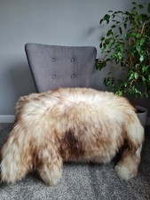 Genuine sheepskin rug - rug, natural