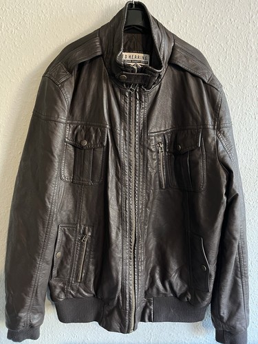 Men red herring brown faux - red,