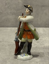 Old Meissen Hunter Figurine