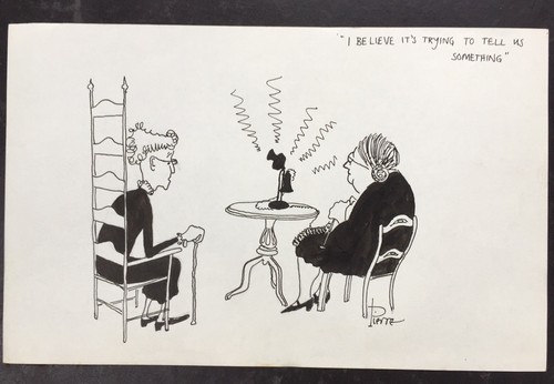 Original signed pierre cartoon - signed,