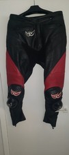 Leather motorbike trousers - leather,