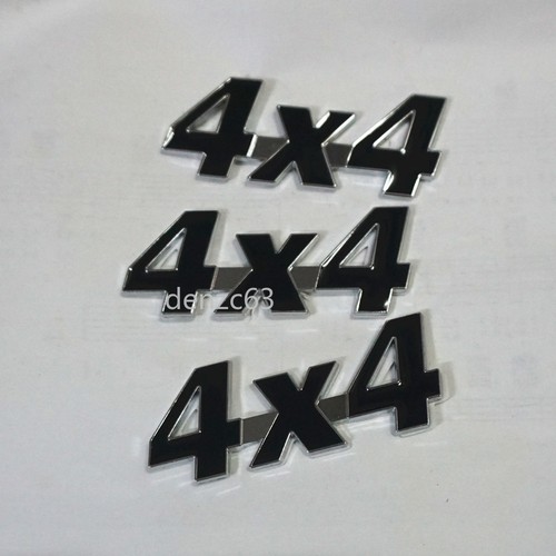 Silver chrome 4x4 black - 3x,
