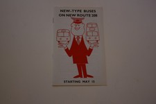 London Transport Timetable - New Type Buses on Route 208 15 May 1971