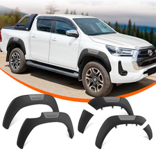 Matte Wheel Arch Set Fender Flares For Toyota Hilux MK8 MK9 2015-2025 Invincible