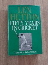 Signed Len Hutton Cricket